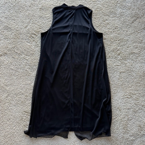 Nik and Nash NWT Black Layered Mesh Overlay Dress Made in USA Size M - Picture 4 of 7